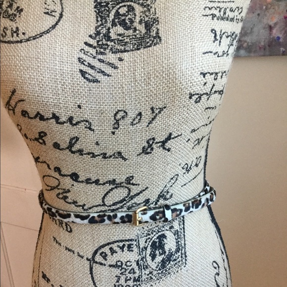 Ann Taylor Sz S Leopard Print Belt - Picture 2 of 4